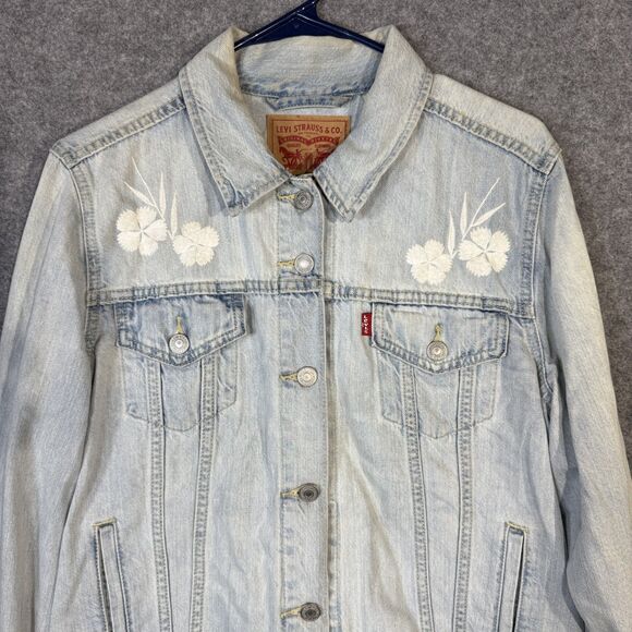 Levi Strauss & Co. Gils Original Trucker Jacket Distressed Wash Size XL - Picture 11 of 14